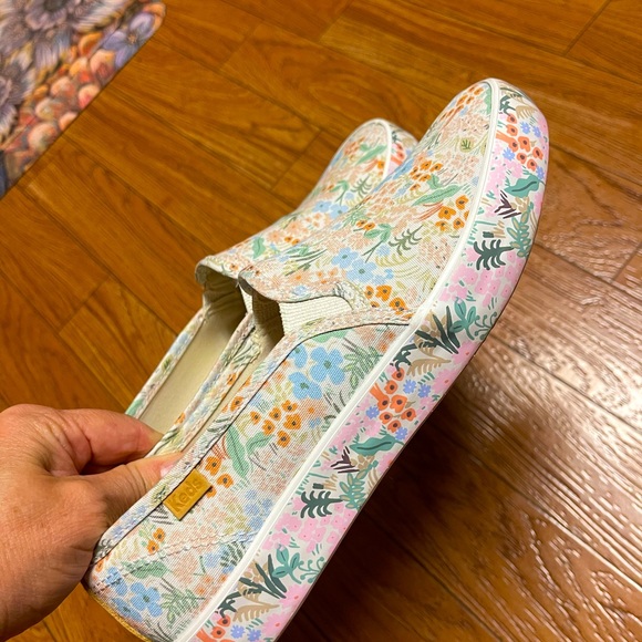 Keds floral slip on shoe 7.5 - Picture 2 of 6